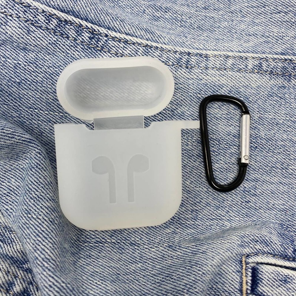 Transparent Airpods Case Silicone w/ Key Ring